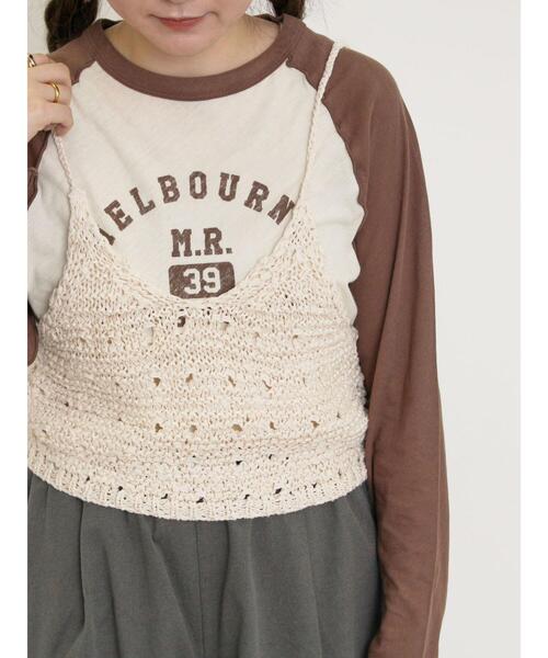 Samansa Mos2(サマンサ モスモス)の「テープヤーンビスチェ(ベスト・レディース・ブラック/グレー/キナリ・F)」の22枚目の写真