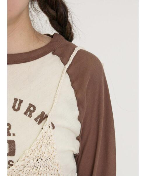 Samansa Mos2(サマンサ モスモス)の「テープヤーンビスチェ(ベスト・レディース・ブラック/グレー/キナリ・F)」の5枚目の写真