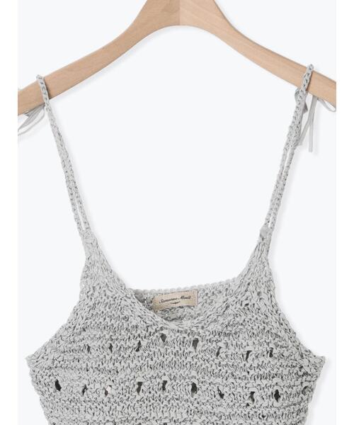 Samansa Mos2(サマンサ モスモス)の「テープヤーンビスチェ(ベスト・レディース・ブラック/グレー/キナリ・F)」の13枚目の写真