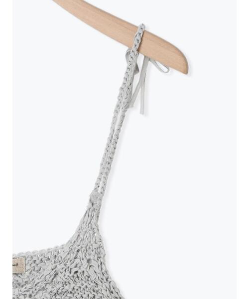 Samansa Mos2(サマンサ モスモス)の「テープヤーンビスチェ(ベスト・レディース・ブラック/グレー/キナリ・F)」の14枚目の写真