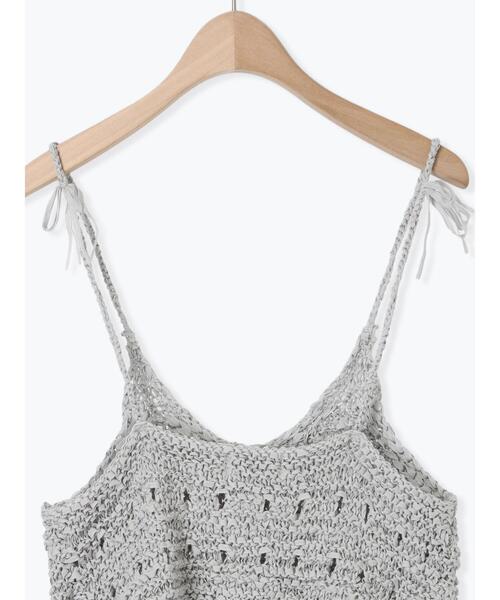 Samansa Mos2(サマンサ モスモス)の「テープヤーンビスチェ(ベスト・レディース・ブラック/グレー/キナリ・F)」の16枚目の写真