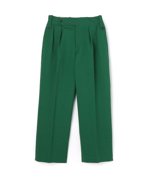Tangent（タンジェント）の「Tangent British army chinos リネンコットン ワイドパンツ（その他パンツ・メンズ・ネイビー/グリーン・44/46/48）」の2枚目の写真