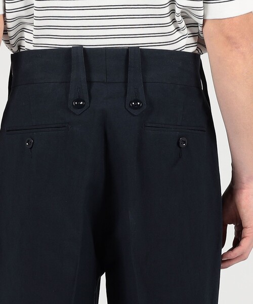 Tangent（タンジェント）の「Tangent British army chinos リネンコットン ワイドパンツ（その他パンツ・メンズ・ネイビー/グリーン・44/46/48）」の5枚目の写真