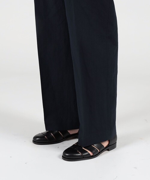 Tangent（タンジェント）の「Tangent British army chinos リネンコットン ワイドパンツ（その他パンツ・メンズ・ネイビー/グリーン・44/46/48）」の3枚目の写真