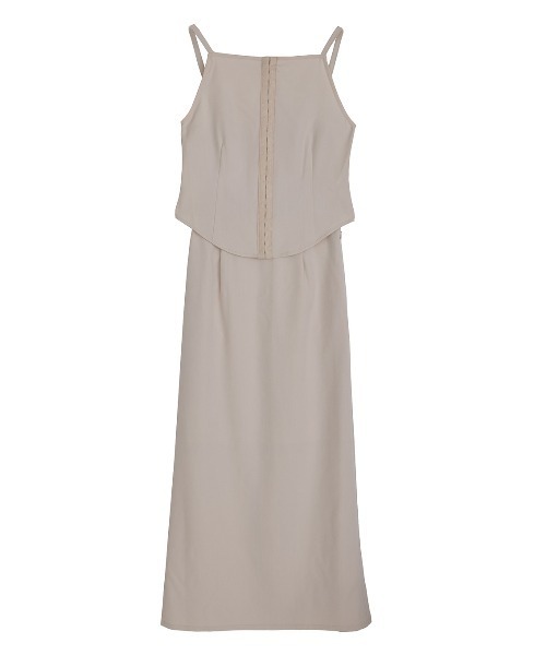 Ameri(アメリ)の「CAMISOLE SET EXTRA LONG SKIRT DRESS(ワンピース・レディース・アイボリー/ブラック・SMALL/MEDIUM)」の20枚目の写真