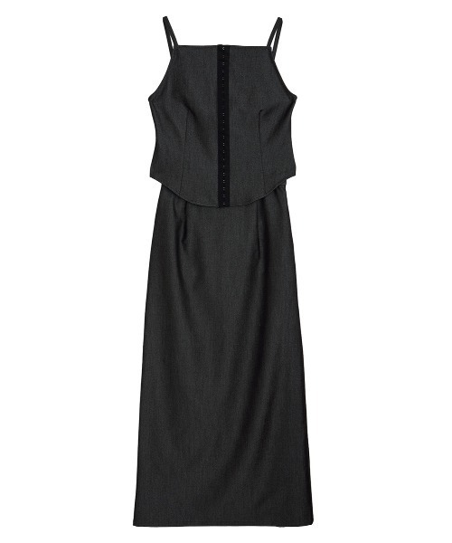 セール】CAMISOLE SET EXTRA LONG SKIRT DRESS（ワンピース