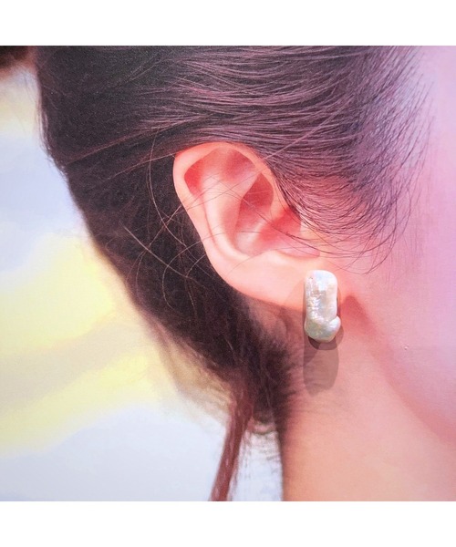 tone(トーン)の「【Willija】金属アレルギー対応《Distortion》歪みパールのピアス(MA)(ピアス(両耳用)・レディース・その他1/その他2/その他3/その他4/その他5・FREE)」の8枚目の写真