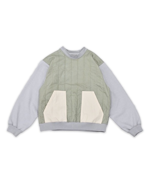 新品タグ付きsneeuw(スニュウ)キルティングプルオーバー ウォッシュトキルティングプルオーバー（その他トップス）｜sneeuw