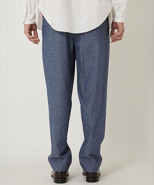 BLUE BLUE(ブルーブルー)の「オリジナルシャンブレー イージートラウザーズ(その他パンツ・メンズ・ブルー・SMALL/MEDIUM/LARGE/X-LARGE)」の5枚目の写真