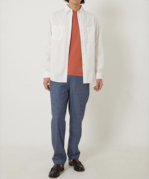 BLUE BLUE(ブルーブルー)の「オリジナルシャンブレー イージートラウザーズ(その他パンツ・メンズ・ブルー・SMALL/MEDIUM/LARGE/X-LARGE)」の2枚目の写真