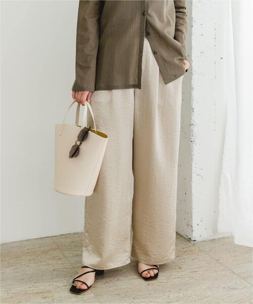 F by ROSSO（エフバイロッソ）の「F by ROSSO　サテンイージーパンツ（その他パンツ・レディース・ブラウン系その他/ベージュ系その他・36/38）」の7枚目の写真