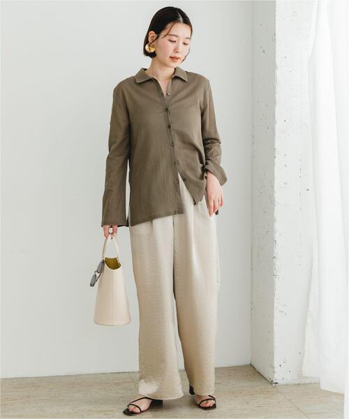 F by ROSSO（エフバイロッソ）の「F by ROSSO　サテンイージーパンツ（その他パンツ・レディース・ブラウン系その他/ベージュ系その他・36/38）」の12枚目の写真