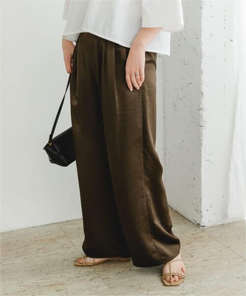 F by ROSSO（エフバイロッソ）の「F by ROSSO　サテンイージーパンツ（その他パンツ・レディース・ブラウン系その他/ベージュ系その他・36/38）」の21枚目の写真