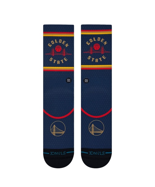 STANCE（スタンス）の「STANCE GSW CE25（スタンス ゴールデンステート・ウォリアーズ シティ・エディション 2025）（ソックス/靴下・メンズ・マルチ・LARGE）」の2枚目の写真