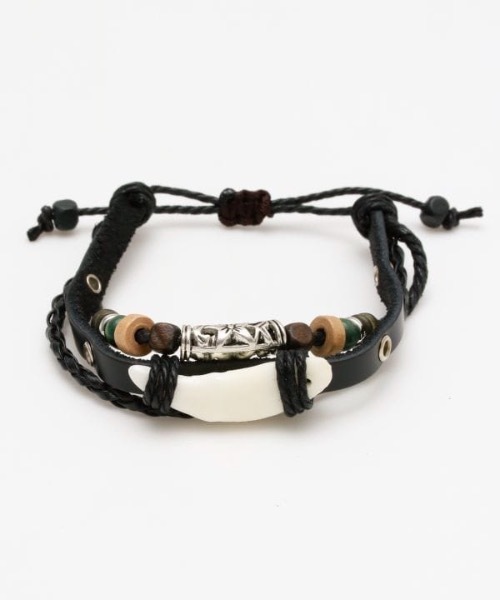 Kahiko（カヒコ）の「【Kahiko】フイレザーMEN'Sブレスレット（ブレスレット・メンズ・ブラウン/ブラック・FREE）」の4枚目の写真