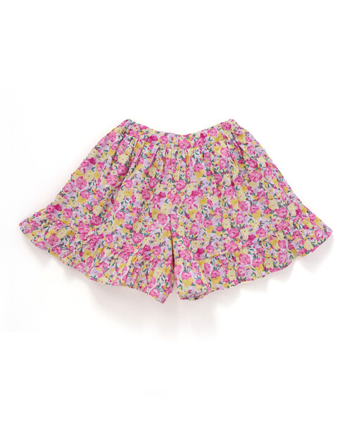 BeBe(ベベ)の「【お揃い】フルールドゥジョワプリントフリルキュロットパンツ(90~150cm)(その他パンツ・キッズ・ピンク系その他・110cm/120cm/130cm/140cm/150cm)」の5枚目の写真