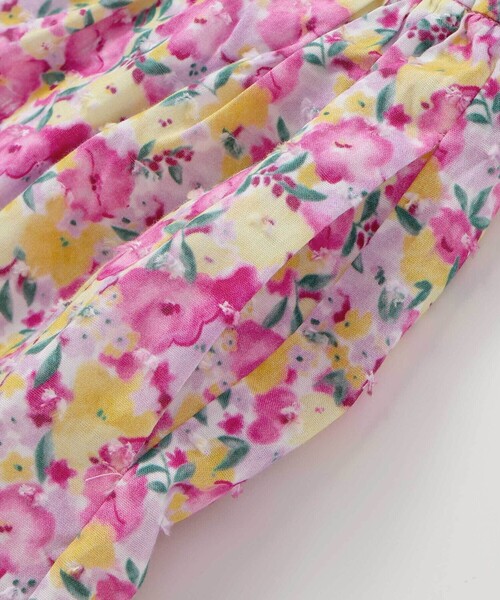 BeBe(ベベ)の「【お揃い】フルールドゥジョワプリントフリルキュロットパンツ(90~150cm)(その他パンツ・キッズ・ピンク系その他・110cm/120cm/130cm/140cm/150cm)」の7枚目の写真