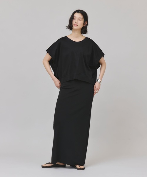 Curensology（カレンソロジー）の「Curensology(カレンソロジー)/ポンチコクーンプルオーバー（Tシャツ/カットソー・レディース・ブラック/ホワイト・FREE）」の7枚目の写真