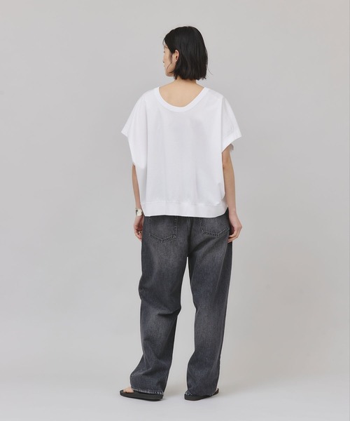 Curensology（カレンソロジー）の「Curensology(カレンソロジー)/ポンチコクーンプルオーバー（Tシャツ/カットソー・レディース・ブラック/ホワイト・FREE）」の15枚目の写真