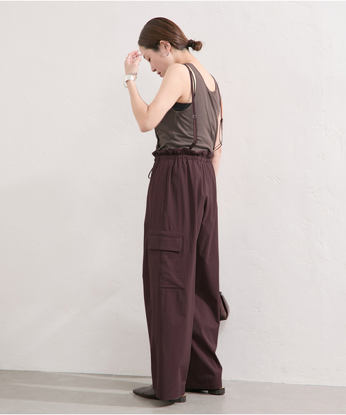 25SSJOURNAL STANDARD ナイロンストレッチサスペンダーパンツ 25SSJOURNAL STANDARD ナイロンストレッチサスペンダーパンツ