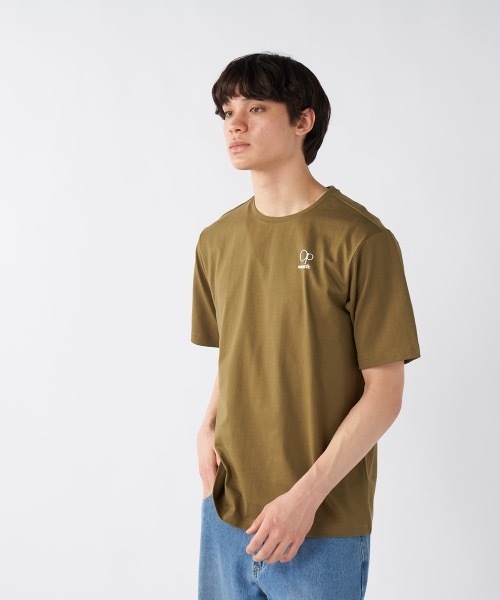 Ocean Pacific(オーシャンパシフィック)の「【OP/オーピー】ヘビーウェイトワンポイントロゴTシャツ(Tシャツ/カットソー・メンズ・カーキ/オフホワイト/ネイビー/杢グレー・LARGE/X-LARGE/MEDIUM)」の1枚目の写真