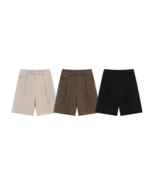aimoha(アイモハ)の「デコラティブボタンタックショートスラックスパンツ (SS)(その他パンツ・メンズ・ライトベージュ/チョコ/ブラック・MEDIUM/LARGE)」の16枚目の写真