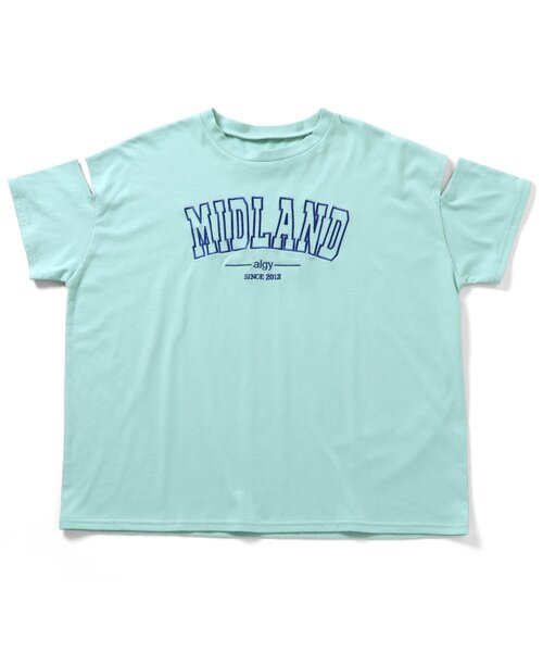 algy（アルジー）の「【接触冷感】MIDLAND肩あきBIG半袖T（Tシャツ/カットソー・キッズ・オレンジ/ピンク/オフホワイト/ミント・SMALL/MEDIUM/X-SMALL/XX-SMALL）」の8枚目の写真