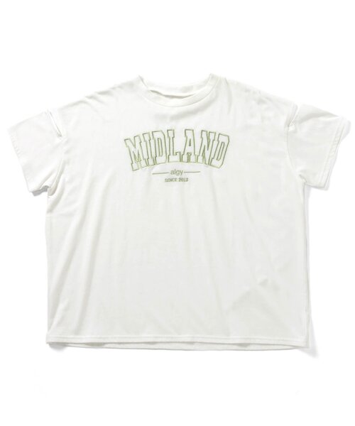 algy（アルジー）の「【接触冷感】MIDLAND肩あきBIG半袖T（Tシャツ/カットソー・キッズ・オレンジ/ピンク/オフホワイト/ミント・SMALL/MEDIUM/X-SMALL/XX-SMALL）」の11枚目の写真