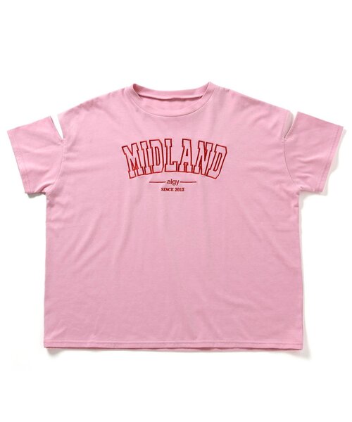 algy（アルジー）の「【接触冷感】MIDLAND肩あきBIG半袖T（Tシャツ/カットソー・キッズ・オレンジ/ピンク/オフホワイト/ミント・SMALL/MEDIUM/X-SMALL/XX-SMALL）」の12枚目の写真