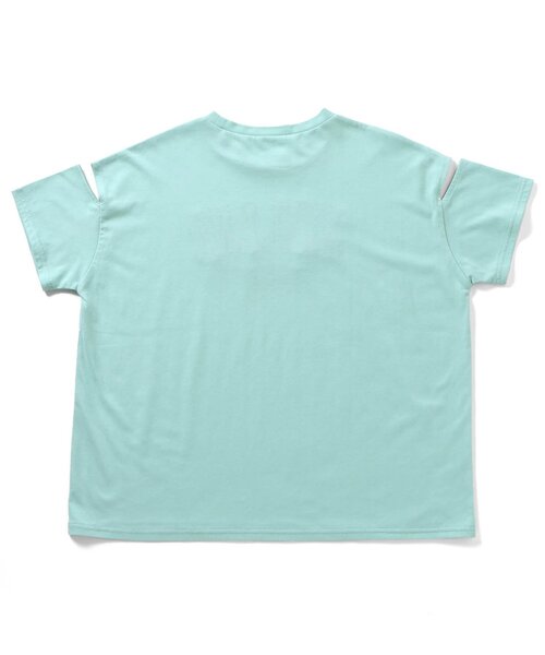 algy（アルジー）の「【接触冷感】MIDLAND肩あきBIG半袖T（Tシャツ/カットソー・キッズ・オレンジ/ピンク/オフホワイト/ミント・SMALL/MEDIUM/X-SMALL/XX-SMALL）」の13枚目の写真