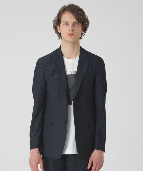 BLACK LABEL CRESTBRIDGE（ブラックレーベル・クレストブリッジ）の「【BLACK lab.】ブリーズメッシュジャケット（テーラードジャケット・メンズ・ライトグレー/ブラック/ネイビー・M/L/XL/S）」の3枚目の写真