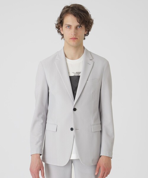 BLACK LABEL CRESTBRIDGE（ブラックレーベル・クレストブリッジ）の「【BLACK lab.】ブリーズメッシュジャケット（テーラードジャケット・メンズ・ライトグレー/ブラック/ネイビー・M/L/XL/S）」の16枚目の写真