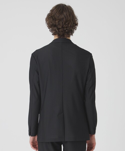 BLACK LABEL CRESTBRIDGE（ブラックレーベル・クレストブリッジ）の「【BLACK lab.】ブリーズメッシュジャケット（テーラードジャケット・メンズ・ライトグレー/ブラック/ネイビー・M/L/XL/S）」の4枚目の写真