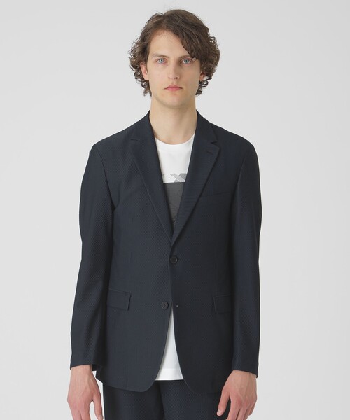 BLACK LABEL CRESTBRIDGE（ブラックレーベル・クレストブリッジ）の「【BLACK lab.】ブリーズメッシュジャケット（テーラードジャケット・メンズ・ライトグレー/ブラック/ネイビー・M/L/XL/S）」の9枚目の写真