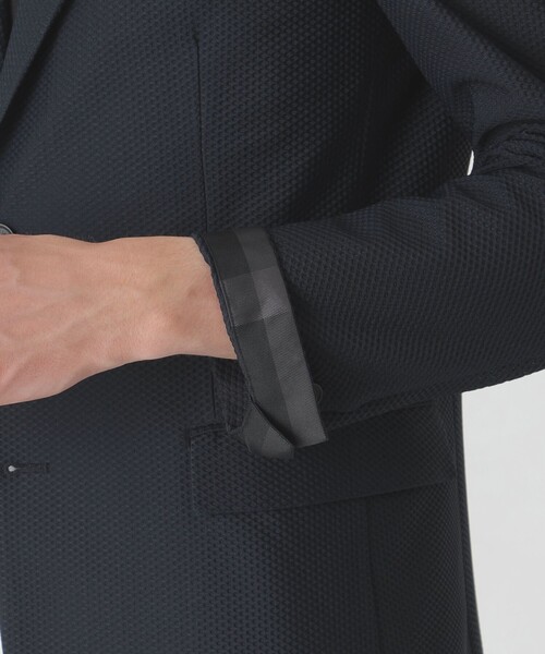 BLACK LABEL CRESTBRIDGE（ブラックレーベル・クレストブリッジ）の「【BLACK lab.】ブリーズメッシュジャケット（テーラードジャケット・メンズ・ライトグレー/ブラック/ネイビー・M/L/XL/S）」の12枚目の写真