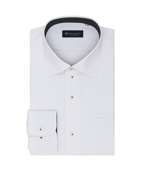 TOKYO SHIRTS(トウキョウシャツ)の「透け防止 形態安定ノーアイロン ワイド 長袖ビジネスワイシャツ(ビジネスシャツ・メンズ・グレー・首回り42cm-裄丈86cm/首回り43cm-裄丈82cm/首回り43cm-裄丈86cm/首回り39cm-裄丈80cm/首回り39cm-裄丈84cm/首回り41cm-裄丈82cm/首回り41cm-裄丈86cm/首回り42cm-裄丈82cm/首回り37cm-裄丈80cm/首回り37cm-裄丈84cm)」の1枚目の写真