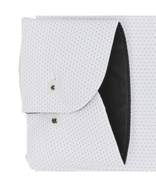 TOKYO SHIRTS(トウキョウシャツ)の「透け防止 形態安定ノーアイロン ワイド 長袖ビジネスワイシャツ(ビジネスシャツ・メンズ・グレー・首回り42cm-裄丈86cm/首回り43cm-裄丈82cm/首回り43cm-裄丈86cm/首回り39cm-裄丈80cm/首回り39cm-裄丈84cm/首回り41cm-裄丈82cm/首回り41cm-裄丈86cm/首回り42cm-裄丈82cm/首回り37cm-裄丈80cm/首回り37cm-裄丈84cm)」の3枚目の写真