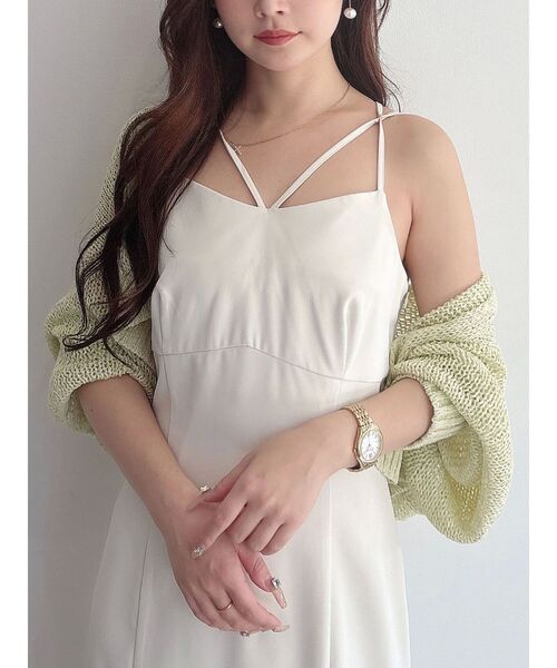 セール】透かし編みラメボレロカーディガン（カーディガン