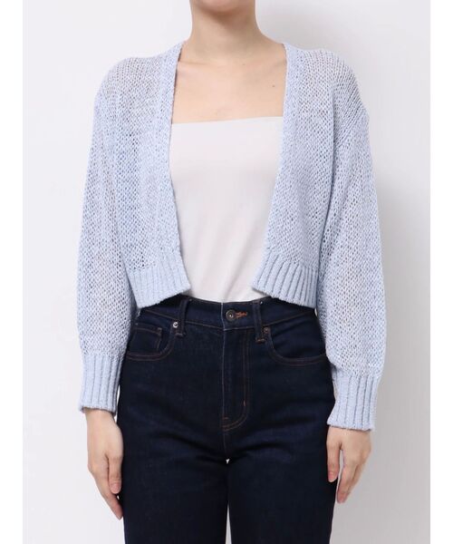 MERCURYDUO マーキュリーデュオ 透かし編み ラメ ボレロ カーディガン セール】透かし編みラメボレロカーディガン（カーディガン