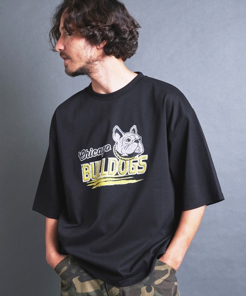 COMMON WARE(コモンウェアー)の「COMMONWARE:"BULL DOG"PRINT TEE S/S(Tシャツ/カットソー・メンズ・ネイビー/ホワイト/ブラック・M/L/XL)」の2枚目の写真