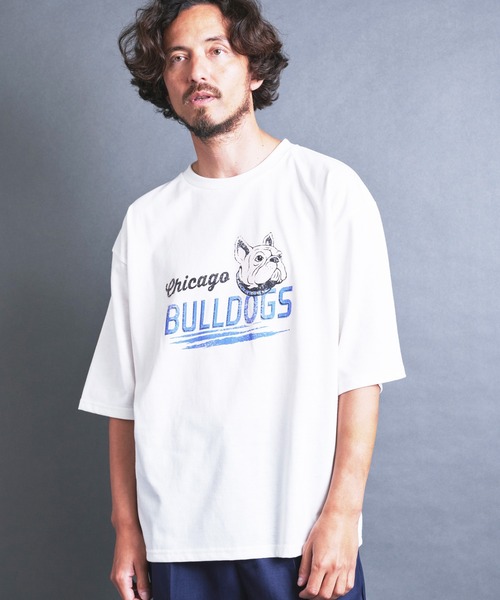 COMMON WARE(コモンウェアー)の「COMMONWARE:"BULL DOG"PRINT TEE S/S(Tシャツ/カットソー・メンズ・ネイビー/ホワイト/ブラック・M/L/XL)」の5枚目の写真