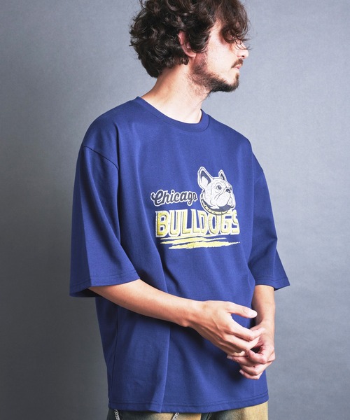 COMMON WARE(コモンウェアー)の「COMMONWARE:"BULL DOG"PRINT TEE S/S(Tシャツ/カットソー・メンズ・ネイビー/ホワイト/ブラック・M/L/XL)」の15枚目の写真