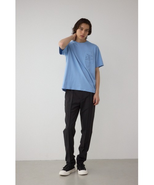AZUL by moussy（アズールバイマウジー）の「センタープリーツスリムスラックス（スラックス・メンズ・ブラック/グレー・MEDIUM/LARGE）」の4枚目の写真