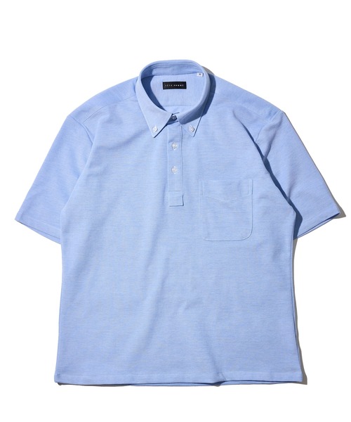 TETE HOMME(テットオム)の「【WEB限定】吸水速乾 ドライ ストレッチポロシャツ(ポロシャツ・メンズ・ネイビー/ブルー/ホワイト・LARGE/X-LARGE/MEDIUM)」の1枚目の写真