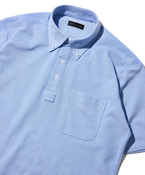 TETE HOMME(テットオム)の「【WEB限定】吸水速乾 ドライ ストレッチポロシャツ(ポロシャツ・メンズ・ネイビー/ブルー/ホワイト・LARGE/X-LARGE/MEDIUM)」の9枚目の写真