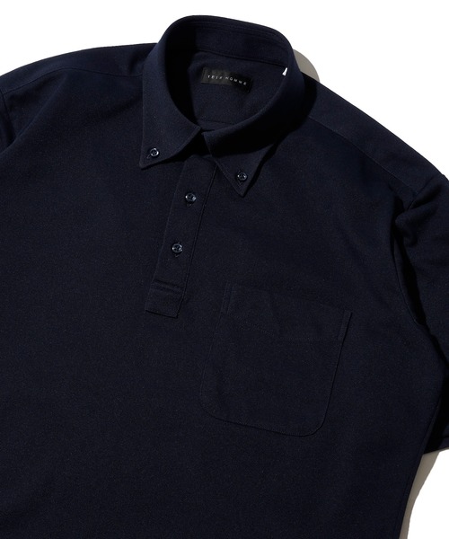 TETE HOMME(テットオム)の「【WEB限定】吸水速乾 ドライ ストレッチポロシャツ(ポロシャツ・メンズ・ネイビー/ブルー/ホワイト・LARGE/X-LARGE/MEDIUM)」の8枚目の写真