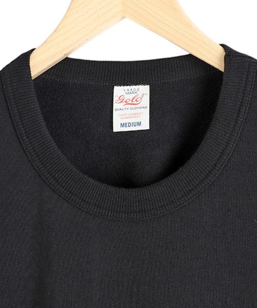 GOLD（ゴールド）の「東洋エンタープライズ GOLD / ゴールド：S/S CREW SWEAT SHIRT：25A-GL79482[MUS]（Tシャツ/カットソー・メンズ・ブラック・L/M）」の2枚目の写真