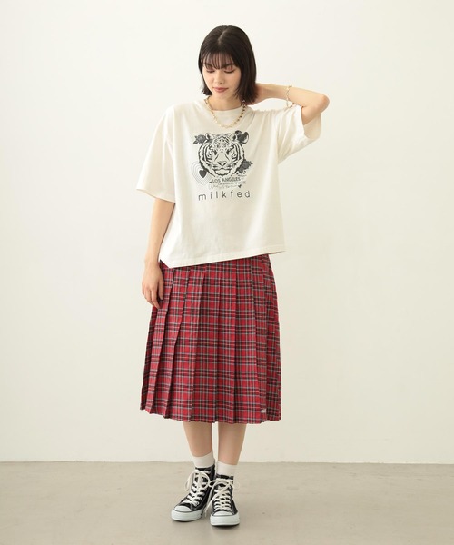 MILKFED.（ミルクフェド）の「TIGER S/S TEE（Tシャツ/カットソー・レディース・オフホワイト/ブルー/チャコール・M/L）」の10枚目の写真
