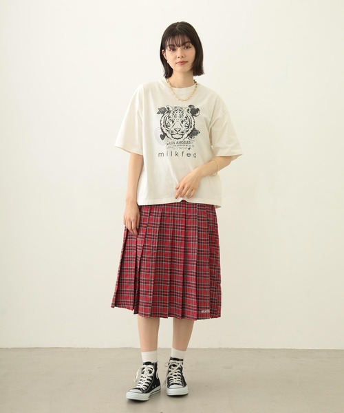 MILKFED.（ミルクフェド）の「TIGER S/S TEE（Tシャツ/カットソー・レディース・オフホワイト/ブルー/チャコール・M/L）」の11枚目の写真
