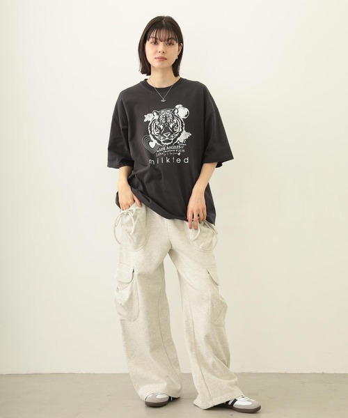 MILKFED.（ミルクフェド）の「TIGER S/S TEE（Tシャツ/カットソー・レディース・オフホワイト/ブルー/チャコール・M/L）」の19枚目の写真